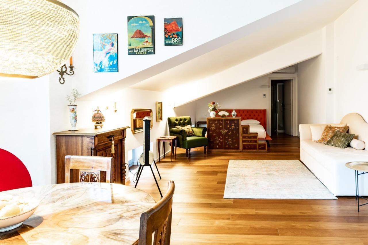 Al Ciani Balcony Suite Lugano Bagian luar foto